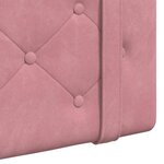 vidaXL Tête de lit suspendue Rose Velours