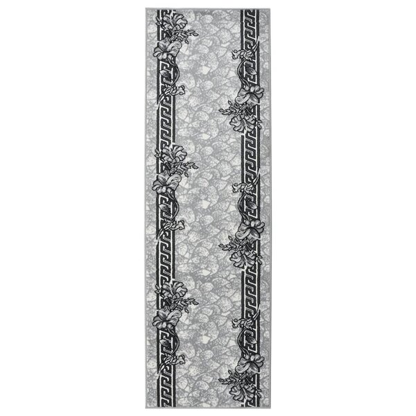 vidaXL Tapis BCF Gris 100x350 cm
