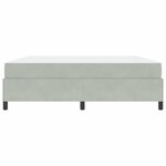 vidaXL Cadre de lit avec matelas Gris clair 180 x 200 cm tissu