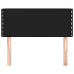 vidaXL Tête de lit Noir 100x5x78/88 cm Tissu