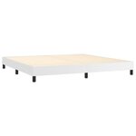 vidaXL Sommier à lattes de lit avec matelas et LED Blanc 200x200 cm