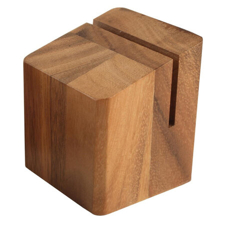 Porte-menu en bois d'acacia - t&g woodware -  - bois 55x55x65mm