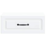 vidaXL Cabinet de chevet mural 2 Pièces Blanc 49 x 34 5 x 20 cm