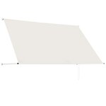 vidaXL Auvent rétractable 250x150 cm Crème