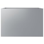 vidaXL Jardinière argenté 62x47x46 cm acier galvanisé
