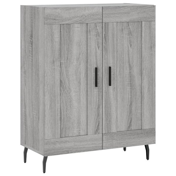 vidaXL Buffet sonoma gris 69 5x34x90 cm bois d'ingénierie