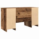 vidaXL Bureau Bois ancien 140 x 49 x 76 cm Bois d'ingénierie