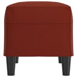 vidaXL Banc Rouge bordeaux 70x35x41 cm Similicuir