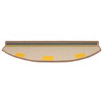 vidaXL Tapis d'escalier auto-adhésifs 15 Pièces Marron 80 x 24 5 x 3 5 cm