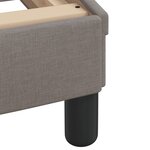 vidaXL Cadre de lit avec tête de lit Taupe 100x200 cm Tissu