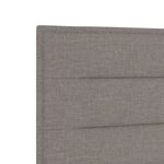 vidaXL Cabeçalho LED Design Lignes Taupe 80 cm Tissu