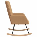 vidaXL Fauteuil relaxant Beige 61 x 78 x 98 cm tissu