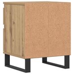 vidaXL Tables de chevet 2 Pièces chêne artisanal 40x35x50 cm