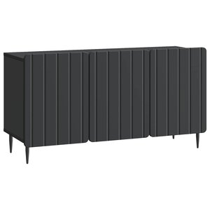 vidaXL Meuble TV Noir 99 x 34 5 x 52 cm Bois d'ingénierie