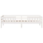 vidaXL Cadre de lit sans matelas blanc 100x200 cm bois de pin massif