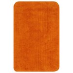 vidaXL Jeu de tapis de salle de bain 3 Pièces Tissu Orange