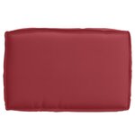 vidaXL Coussin pour assise de palette Bordeaux 60 x 40 x 8 cm
