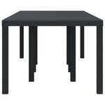 vidaXL Table de Jardin Anthracite 250 x 100 x 73 cm polyrotin