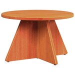 vidaXL Table basse 3 Pièces Marron cire 49 x 49 x 30 cm