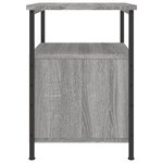 vidaXL Table de chevet sonoma gris 34x35 5x50 cm bois d'ingénierie