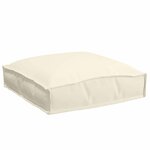 vidaXL Coussin pour assise de palette 6 Pièces Crème 40 x 40 x 8 cm