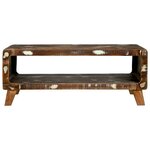 vidaXL Table basse Multicolore 90 x 50 x 35 cm Bois Recyclé Solide
