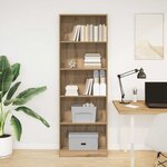 vidaXL Bibliothèque Chêne Artisian 60x24x176 cm Bois d'ingénierie