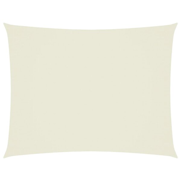 vidaXL Voile de parasol tissu oxford rectangulaire 3 5x5 m crème