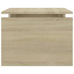 vidaXL Table basse chêne sonoma 68x50x38 cm bois d'ingénierie