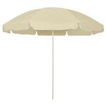 vidaXL Parasol de plage Jaune sable 240 cm