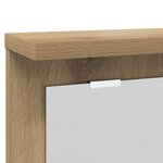 vidaXL Porte-manteau mural chêne artisanal 85 x 10 x 45 cm