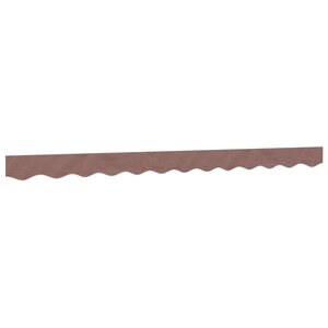 vidaXL Tissu de remplacement de cantonnière d’auvent rayure marron 3 m