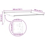 vidaXL Auvent rétractable Anthracite 3 x 2 m