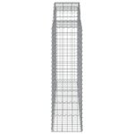 vidaXL Paniers à gabions arqués 13 Pièces 200x50x140/160 cm Fer galvanisé