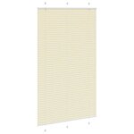 vidaXL Store plissé crème 115x200cm largeur du tissu 114 4cm polyester