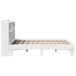 vidaXL Cadre de lit sans matelas blanc 150x200 cm bois de pin massif