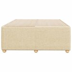 vidaXL Cadre de lit sans matelas crème 120x200 cm tissu