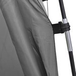vidaXL Tente de douche WC Dressing Gris