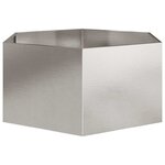 vidaXL Jardinière hexagone 104x90x45 cm acier inoxydable