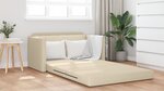vidaXL Canapé-lit 2-en-1 Crème 124x71x78 cm Tissu