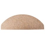 vidaXL Tapis d'escalier auto-adhésifs 30 Pièces beige 65x22 5x3 5 cm