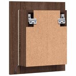 vidaXL Armoire à miroir LED de salle de bain chêne marron 40x12x45 cm
