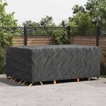 vidaXL Housse pour mobilier d'extérieur Noir 280 x 204 x 106 cm 420D