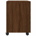 vidaXL Classeur mobile avec roues Chêne marron 45x38x54 cm Bois