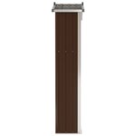 vidaXL Abri de jardin Marron 116x45x175 cm Acier galvanisé