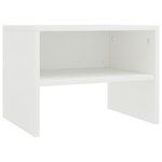 vidaXL Tables de chevet 2 Pièces Blanc 40x30x30 cm Bois d'ingénierie