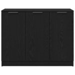 vidaXL Buffet Chêne noir 90 5 x 30 x 70 cm Bois d'ingénierie