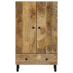 vidaXL Buffet 60x33x100 cm bois de manguier massif