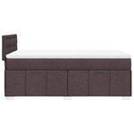 vidaXL Sommier à lattes de lit avec matelas Marron foncé 100x200 cm