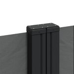 vidaXL Auvent latéral rétractable anthracite 160x1000 cm
